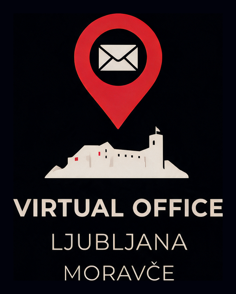 Sedež podjetja in virtualna pisarna, logotip